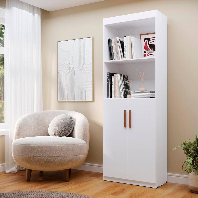 Armário Multiuso Flex com 2 Portas e Prateleiras Montagem Vertical